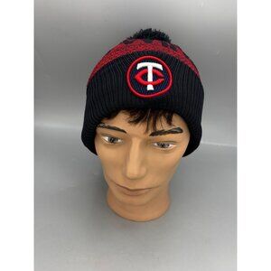 Minnesota Twins MLB Knit Beanie Pom Headwear Med/Large Cap SKi Snow